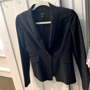 Vintage Ann Taylor wool blend blazer in black.